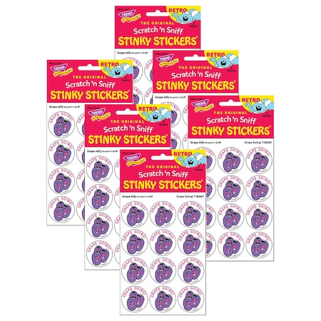 Trend Grape Going/Grape Jelly Scented Stickers, 144PK T83607